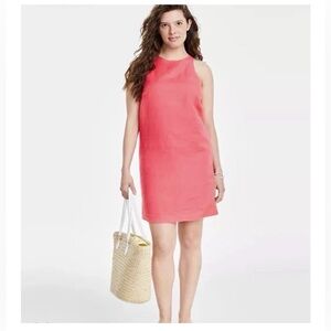 On 34th Women's Sleeveless Shift Dress, Peony Coral Sz-3X    NWT